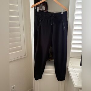 Athleta Bounce Back Jogger Women's High Rise Drawstring Zipper Pocket Black S